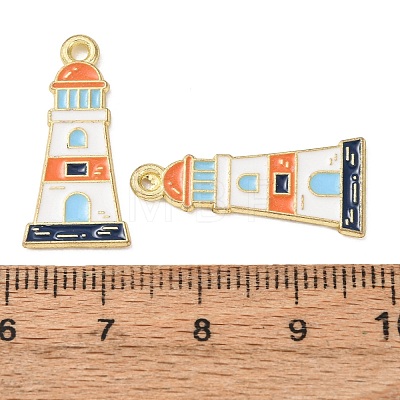 Ocean Alloy Enamel Pendants ENAM-B041-01K-1