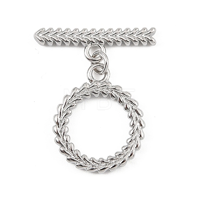 SHEGRACE Brass Toggle Clasps XGR0124P-135P-1