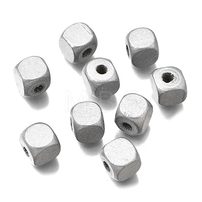 Spray Painted Wooden Beads WOOD-P021-01C-01-1