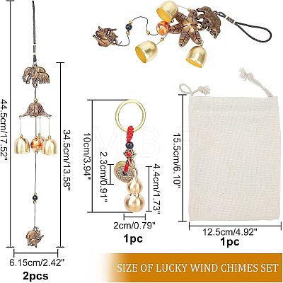  4Pcs DIY Keychain Hanging Ornaments Kits DIY-NB0005-05-1