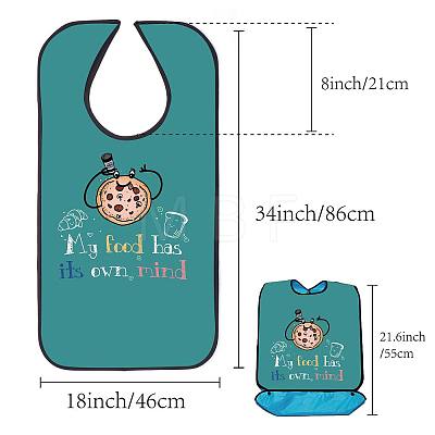 Washable Polyester Canvas Adult Bibs for Eating AJEW-WH0327-011-1