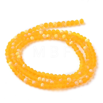 Imitation Jade Glass Beads Strands EGLA-A034-T2mm-MB05-1