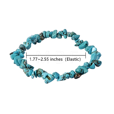 3 Sets 3 Styles Chip Gemstone Beaded Stretch Bracelets Sets BJEW-SZ0001-32-1