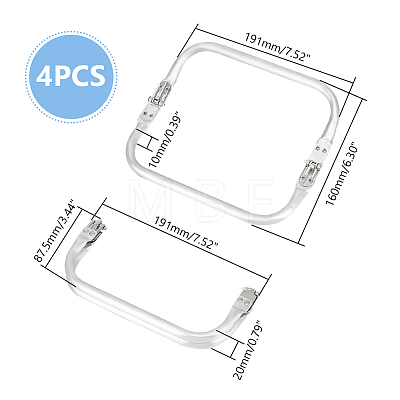 Aluminum Purse Making Kiss Clasp Locks U-Shaped Handles Frame Purse Replacements for DIY Sewing Craft Handles Accessories FIND-WH0290-83-1