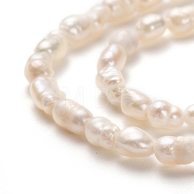 Natural Cultured Freshwater Pearl Beads Strands PEAR-J005-56-01-1