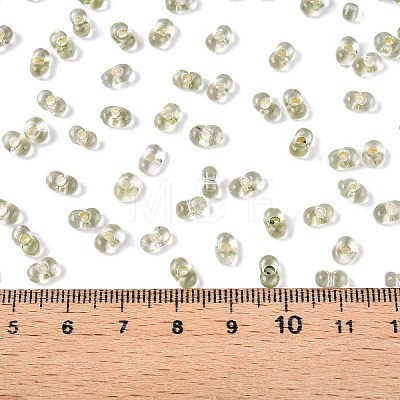 Baking Paint Transparent Glass Seed Beads SEED-N006-05I-1