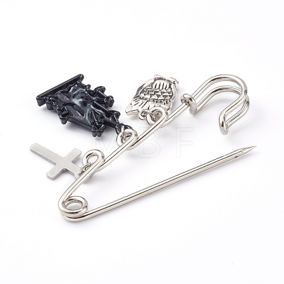 Iron Safety Brooch for Halloween JEWB-BR00048-1