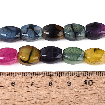 Natural Agate Beads Strands G-Q604-02A-M02-1