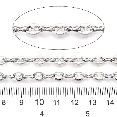 Iron Coffee Bean Link Chains CH-T005-11P-1