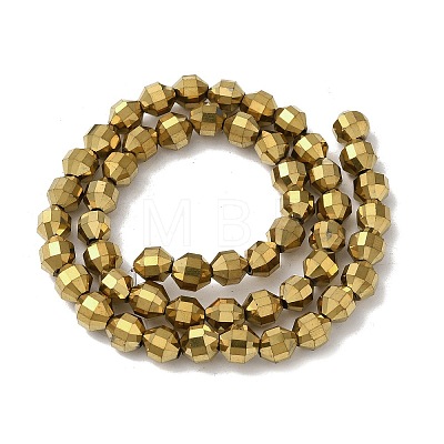 Electroplated Synthetic Non-magnetic Hematite Beads Strands G-I364-L01-03-1