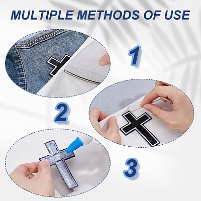 20Pcs Polyester Clothing Patches PATC-GA0002-02A-1