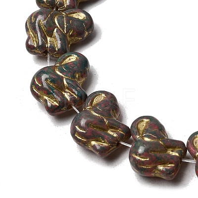 Painted Glass Beads Strands GLAA-Z021-11H-1