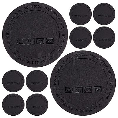 Gorgecraft 12Pcs Silicone Drink Coasters AJEW-GF0004-48B-1