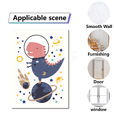 16 Sheets 8 Styles Waterproof PVC Wall Stickers DIY-WH0345-020-1