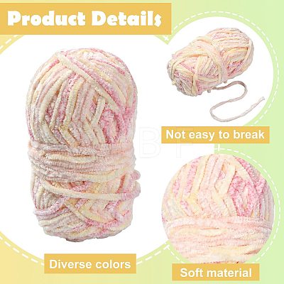 Soft Crocheting Polyester Yarn YCOR-FZC0001-01G-1