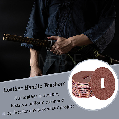 Leather Handle Washers AJEW-WH0317-34C-1