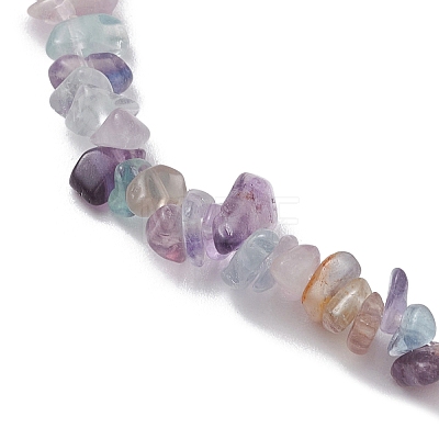 Natural Gemstone Beads Anklets AJEW-AN00583-02-1