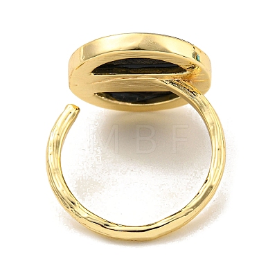 Brass Open Cuff Rings RJEW-K265-05G-1