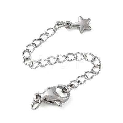 304 Stainless Steel Curb Chain Extender SA-CBA45D5-09P-1