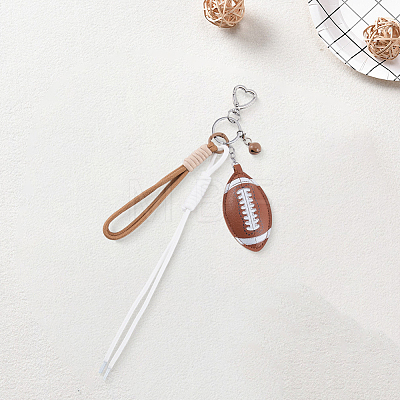 1Pc Sports ThemePU Leather Keychains KEYC-SP0001-67A-1