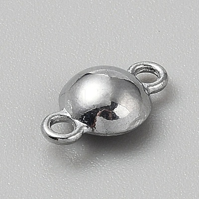 Faceted Glass Flat Round Connector Charms FIND-WH20042-56D-1