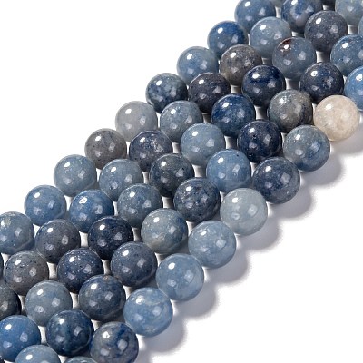 Dyed & Heated Natural Blue Aventurine Beads X1-G-F380-6mm-1