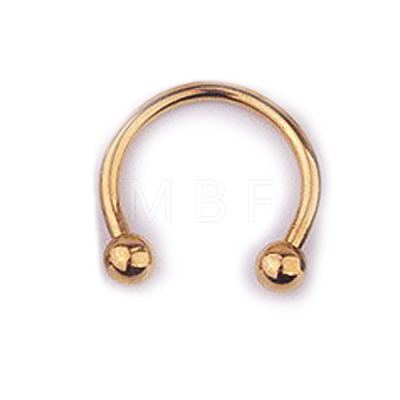 303 Stainless Steel Circular/Horseshoe Barbell Nose Rings WG86D19-16-1