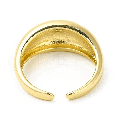 Word Tomorrow Will Be Better Brass Open Cuff Ring for Women RJEW-H120-04G-1