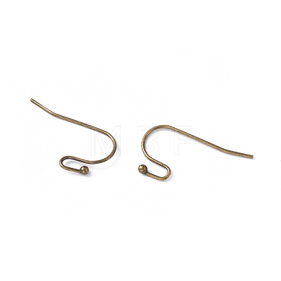 Brass Earring Hooks for Earring Designs KK-M142-01AB-RS-1