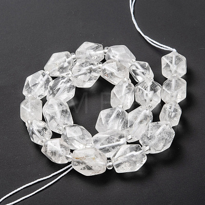 Natural Quartz Crystal Beads Strands G-C182-08-1