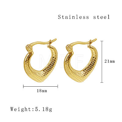 304 Stainless Steel Hoop Earrings for Women YI9341-1-1