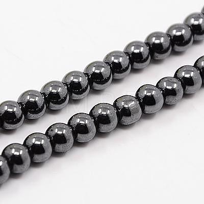 Fashionable Magnetic Synthetic Hematite Graduated Beads Necklaces NJEW-K006-23C-1
