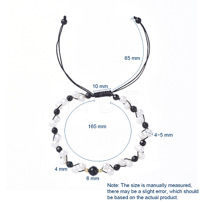 Braided Beads Bracelets BJEW-JB05056-1