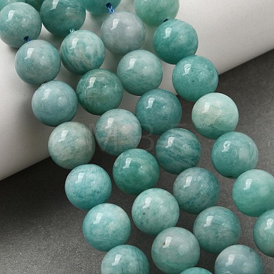 Natural Amazonite Beads Strands G-F461-12-10mm-01A-1