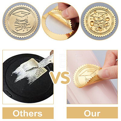 Self Adhesive Gold Foil Embossed Stickers DIY-WH0211-142-1