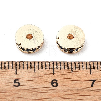 Brass Micro Pave Cubic Zirconia Beads KK-R216-15KCG-01-1