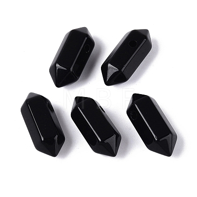 Natural Black Onyx Pendants G-Q601-27A-1