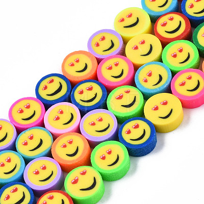 Handmade Polymer Clay Beads Strands CLAY-N008-058-1