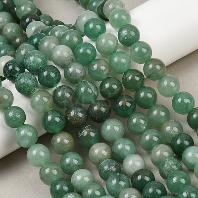 Natural Green Aventurine Beads Strands G-Q462-12mm-20-1