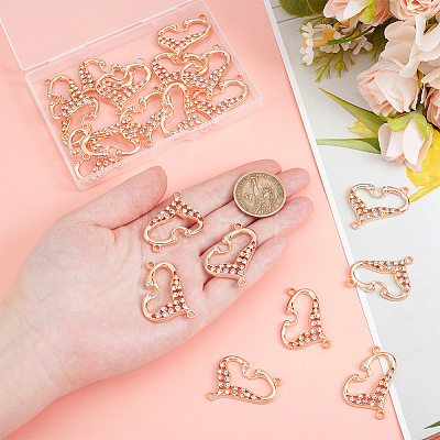 20Pcs Alloy Crystal Rhinestone Connector Charms FIND-PH0060-35-1