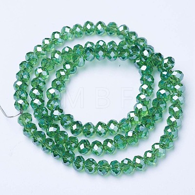 Electroplate Glass Beads Strands EGLA-A034-T4mm-A10-1