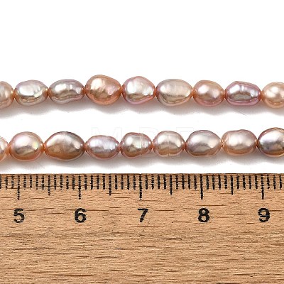 Natural Cultured Freshwater Pearl Beads Strands PEAR-I007-01P-04A-1