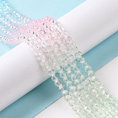 Transparent Glass Beads Strands GLAA-L045-01B-05-1