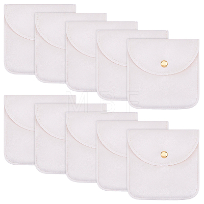 10Pcs Velvet Jewelry Storage Bags with Snap Button ABAG-HY0001-17C-1