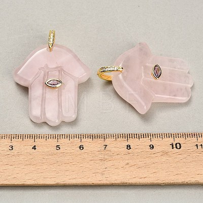 Natural Rose Quartz Carved Pendants GG-CBA4625-03G-05-1