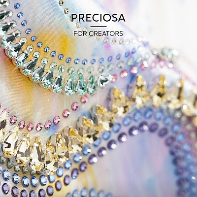 Preciosa® Crystal Hotfix Flatback Stones Y-PRC-HSS16-10020-1