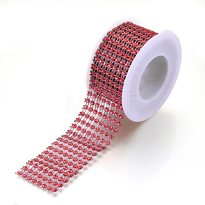 8 Rows Plastic Diamond Mesh Wrap Roll OCOR-N005-001C-1