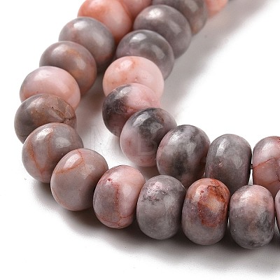 Natural Pink Zebra Jasper Beads Strands G-D481-13-1