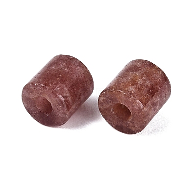 Synthetic Strawberry Quartz European Beads G-P520-05I-1