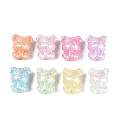 Luminous Opaque UV Plating Acrylic Beads OACR-Q204-17-1